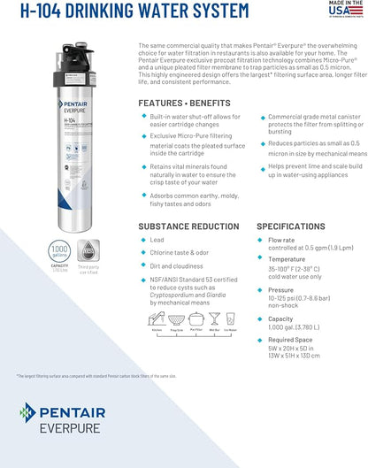 Pentair Everpure H-104 Quick-Change Filter Cartridge, - Image 5