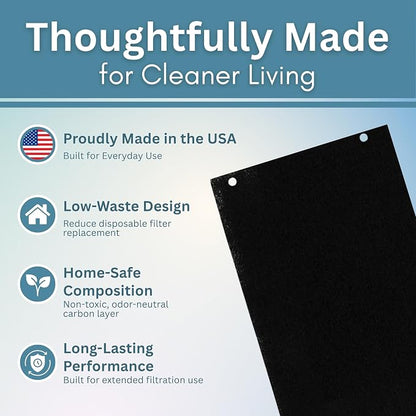 2-Pack Activated Carbon Charcoal Microwave Hood Filters - Image 4