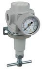 PneumaticPlus SAR400T-N04BG Compressed Air Regulator 1/2" NPT, Gauge & Bracket by PneumaticPlus
