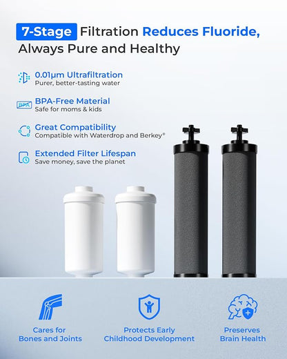 Waterdrop Black and Fluoride Water Filter, Replacement - Image 2