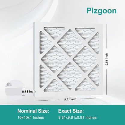 Air Filters 10x10x1 MERV 8 MPR 600 4 Pack Pleated Home HVAC AC Furnace Filters - Image 2