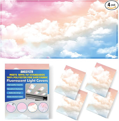 4 Pcs Fluorescent Light Covers by ANGSYLTH