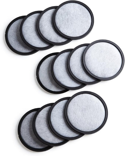 12-Pack Premium Activated Charcoal Water Filter Disk by Geesta