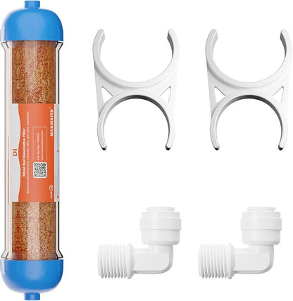 10" Refillable Mixed Bed Ion Exchange Aquarium Filter by MaxWater