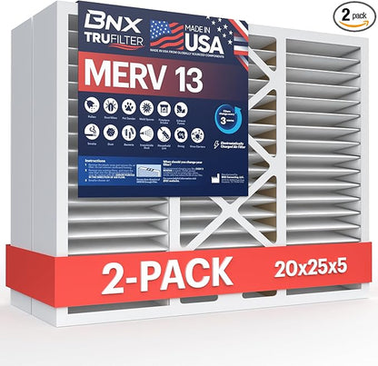 BNX TruFilter 20x25x5 MERV 13 Air Filter by BNX