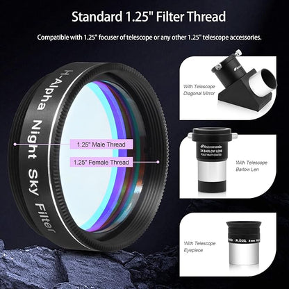Astromania Telescope Filter, 1.25 Inches Narrowband Hydrogen Alpha Filter - Image 5