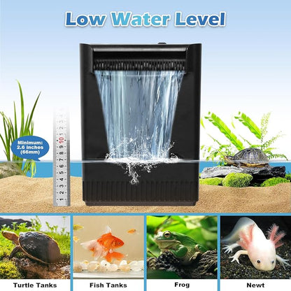 Turtle Tank Filter Aquarium Filter w/ Detachable U-V Light - Image 8