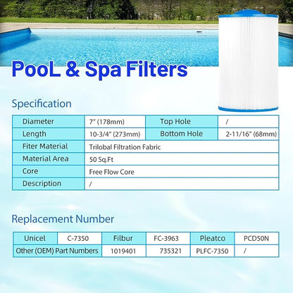 HANXER® C-7350 Spa Filter Cartridge Compatible - Image 5
