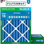 Filterbuy 16x20x4 Air Filter MERV 13 Optimal Smoke & Allergy Defense, by Filterbuy