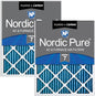 Nordic Pure 16x25x1 Pleated Air Filters MERV 7 Plus Carbon 2 Pack by NordicPure