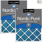 Nordic Pure 12x20x1 Pleated Air Filters MERV 7 Plus Carbon 2 Pack by NordicPure