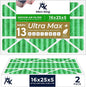 MervKing 16x25x5 Air Filter Actual Size: 15.88" x 24.88" x 4.38" MERV 13 MPR by MervKing
