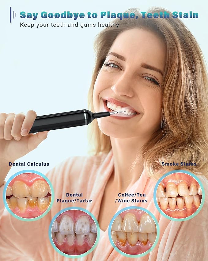 Plaque Remover for Teeth, Dental Cleaning Kit Tartar Remover for Teeth - Image 3