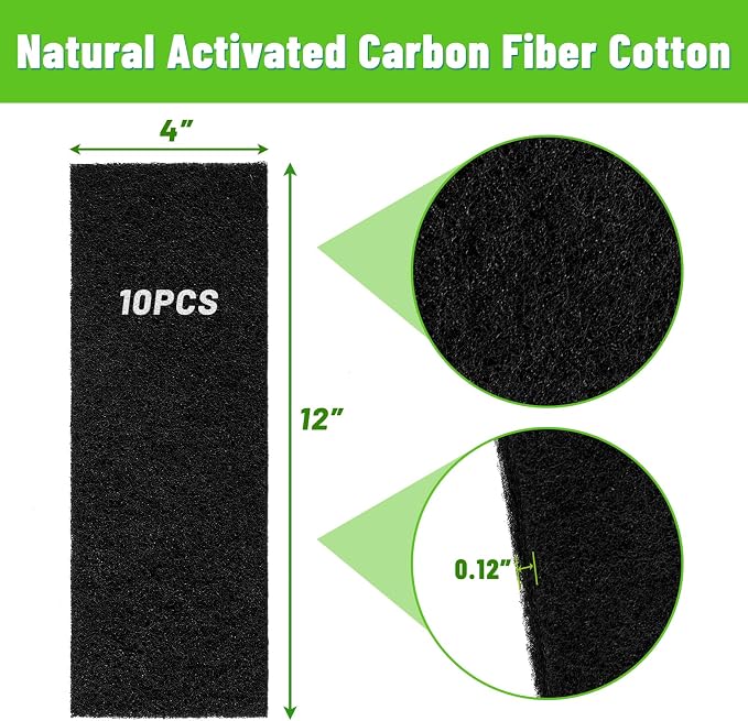 4"x12" Activated Carbon Air Vent Filters - Image 5