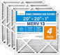 LotFancy 20x20x1 Air Filter MERV 13 4-Pack, Electrostatic Pleated HVAC Furnace by LotFancy