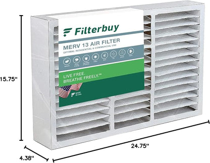 Filterbuy 16x25x5 Air Filter MERV 13 Optimal Smoke & Allergy Defense, Pleated - Image 10