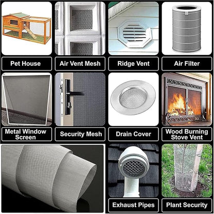 304 Stainless Steel Woven Mesh Panel, 50 Mesh 0.4mm Rustproof Metal Screen - Image 7