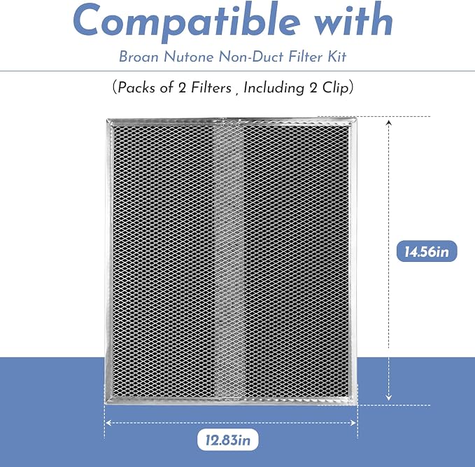 Upgrade HPF30 Charcoal Range Hood Non-Ducted Filter, - Image 2