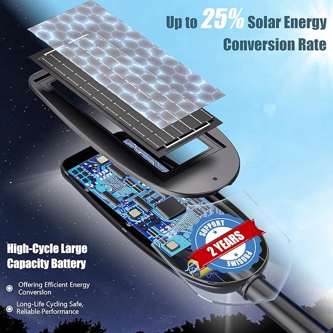 LAMPTEC Solar Street Lights Outdoor Waterproof,30000LM Dusk to Dawn Solar Lights with Motion Sensor and Remote Control Solar Powered LED Flood Light Outside for Parking Lot, Security, Garden, Garages