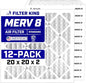 Filter King 20x20x2 Air Filter | 12-PACK | MERV 8 HVAC Pleated A/C Furnace by FilterKing