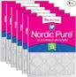 Nordic Pure 25x25x1 Tru Mini Pleat MERV 13 AC Furnace Air Filters – 2.5X More by NordicPure