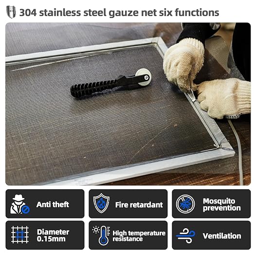 304 Stainless Steel Mesh Screen, Wire Screen Mesh, Rust Free Woven Wire Mesh - Image 5