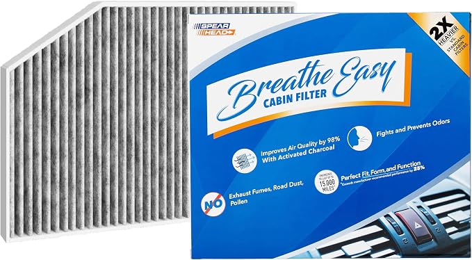 Spearhead Odor Defense Breathe Easy AC & Heater Cabin Filter | Fits 2/3/4 Series by SPEARHEAD