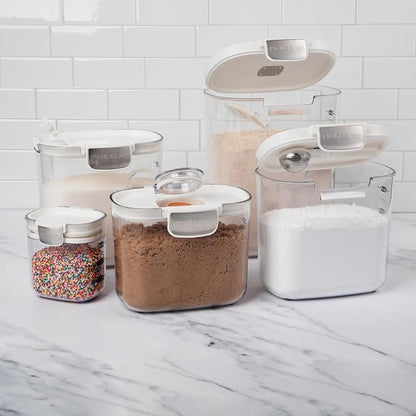 ProKeeper+ Airtight Food Storage Container Set – Clear Plastic Flour and Sugar - Image 9