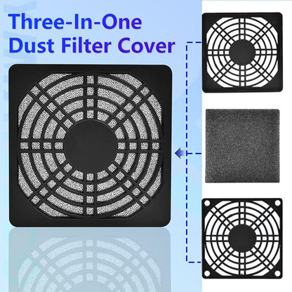 Dust Filter PC 80mm Cooling Fan Filter Dustproof Cover, 2 Pack PC Case Fan - Image 3