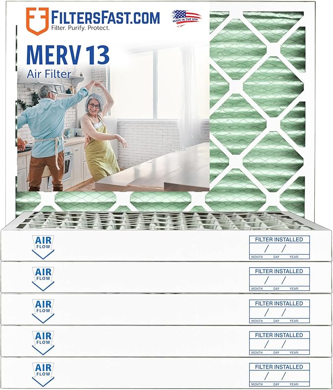 Filters Fast 20x30x2 Pleated Air Filter Merv 13, 2 inch AC Furnace Air Filters by FiltersFast