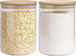 Glass Storage Jars Set Elegant Containers by EQEYBRAND