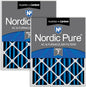 Nordic Pure 20x25x4 Pleated Air Filters MERV 7 Plus Carbon 2 Pack by NordicPure