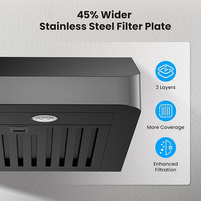 Range Hood 30 inch Under Cabinet, VIKIO HOME Hood Vents - Image 3