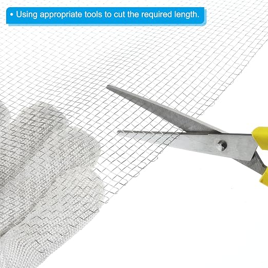 PATIKIL 40" L x 16" W Woven Wire Mesh, 8 Mesh 304 Stainless Steel Air Vent - Image 4