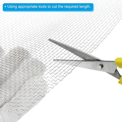 PATIKIL 40" L x 16" W Woven Wire Mesh, 8 Mesh 304 Stainless Steel Air Vent - Image 4