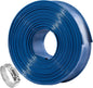 Pool Backwash Hose 2 inch × 25 ft Thicken Blue Water Discharge Pipe Lay Flat by ZY-hosetube