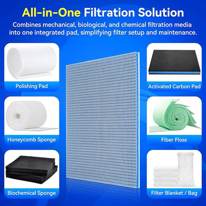 Borlech 8-Layer Fast-Acting Aquarium Filter Pad - Image 6