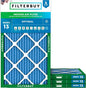 Filterbuy 13x21.5x1 Air Filter MERV 13 Optimal Smoke & Allergy Defense by Filterbuy