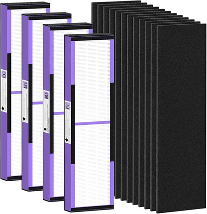 4+12 Pack FLT4850PT Hepa Filter B Replacement by Cabiclean