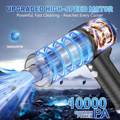 KMM Handheld Car Vacuum Cleaner, 10000PA Vacuum Cleaner & Air Duster, 120W High - Image 2