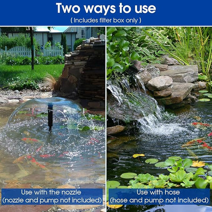 Antfraer Pond Filter Box, Outdoor Water Garden Filter Case - Image 6
