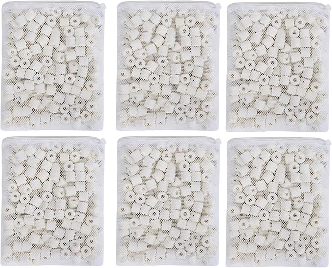 JIHAQUA Aquarium Bio Ceramic Rings 6 lbs Filter Media by JIHAQUA