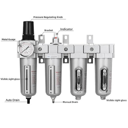 NANPU 3/4" NPT Industrial Grade 4 Stage Air Drying System - Image 2