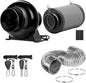 iPower 4 Inch 195 CFM Inline Fan Vent Blower, Upgrade Air Carbon Filter by iPower