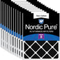 Nordic Pure 14x20x1 Pure Carbon Pleated Odor Reduction Furnace Air Filters 12 by NordicPure