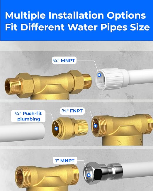 Waterdrop Spin Down Sediment Filter, Backwash Whole House Water Filter System - Image 8
