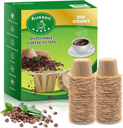Aussen Disposable Coffee Paper Filters Replacement Kerig Filter Fit All Keurig by AUSSEN