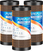 PUREPLUS 5 Micron 10" x 4.5" Whole House Coconut Shell Activated Carbon and KDF by PUREPLUS