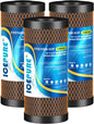 ICEPURE 5 Micron 4.5" x 10" CTO10BB-KDF Whole House Water Filter Coconut Shell by ICEPURE