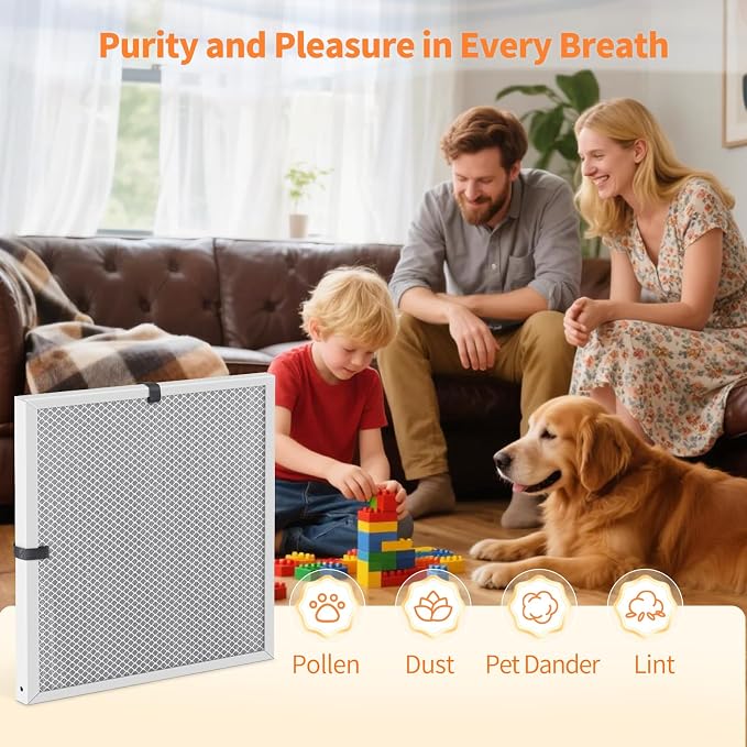2-Pack 21x21x1 MERV 8 Reusable & Washable Electrostatic Air Filters - Image 7